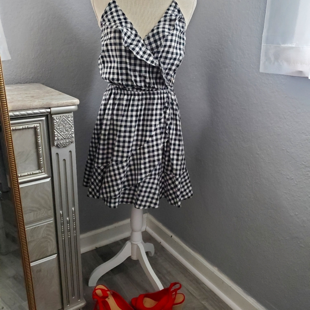 Express Mini plaid picnic dress